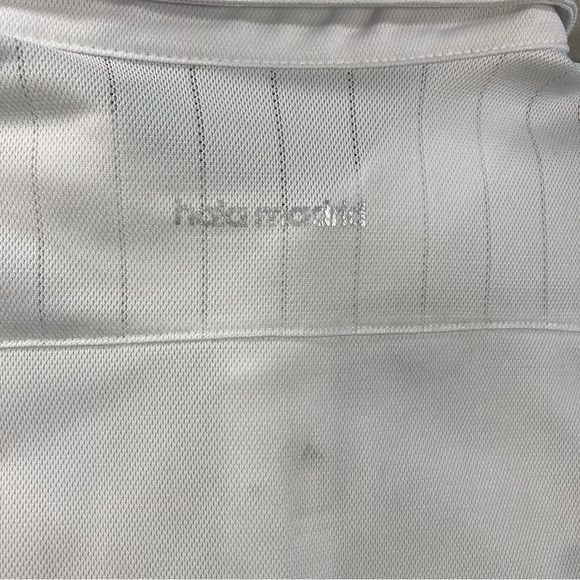 2015/16 Real Madrid Training Jersey Football Polo Shirt White Adidas Sz L S88942 - Picture 5 of 10